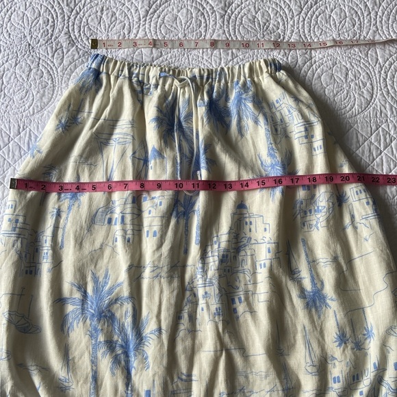 Sabo Jhazelle Set Maxi Skirt And Crop Top Santorini Off White Blue XS - Picture 8 of 16